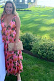 Really loved this dress. I had read a previous review that mentioned cutting the bottom tier off. I decided to do the same thing. Other than being too long, this dress fits true to size and is very comfortable. No bra needed which is always great! - Taylor R.