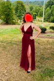 Soft fabric inside, very comfortable. I'm 5'4" and I dragged it; I had to take up about 4" because I don't wear very high heals. I received many compliments. - Zoe D.