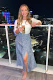 This skirt fits perfect! I love that it's snug on the waist so stays in place. Just the right amount of slit. So beautiful, got so many compliments! - Savanna C.