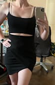 This dress fit perfectly even for my long torso. Normally dresses will be too short or not fit right, but this one was like a glove. It's comfortable, light and stretchy. - Amy W.