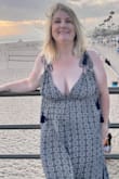 Love this dress!! You can adjust the straps tighter if you want a different look. It was a little see through but all in all in was a cute comfortable dress. - Shannon B.
