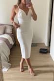 Love the style of this dress, but my small chest did not fill it out enough to keep the triangle top in place. It felt like I was one dance move away from a... flash mob, so to speak. Unfortunately had to return! - Lauren U.