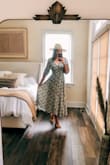 This dress fits perfectly! The length and shape are comfortable yet still show off your figure. The open back is a super cute touch as well! - Julia P.