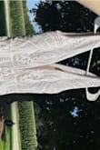 We are eloping and I couldn't get myself to spend 1000+ on a dress and  told  to check out this website and I'm so glad I did ! It fits perfect and is so affordable! (Sorry my photos had to be cropped?) I absolutely love it and am so excited to wear it to get married! Comfy too - Hannah K.