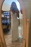I ordered this dress for our super small wedding where only the family will come! I order XXS and XS. I decided with the XXS, fits perfectly and with high heels doesn't even need alterations! - Nikolett J.