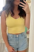 Fits well, nice material, nicely lined so it's not see-through, feels soft - Leah S.