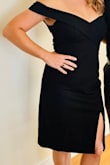 I bought this dress for a wedding. It was the perfect fit for a "semi-formal" wedding. 
It's made from pretty thick material so it feels very strongly made. I feel you could easily dress it up or down to fit your event needs. 
I felt very sexy and was a great fit for my confidence! I would buy again! - Arlene R.