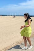 It's a beautiful vibrant color for a bright sunny day on the beach. I love the dress, it's casual and chic. Runs a little large so size down. - Varsha V.