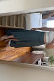 It fit so perfectly however the fabric wrinkles super fast. I ironed it twice before wearing and it was wrinkled after the first time I sat down. It's super flowy though so I didn't mind too much. - Jennifer W.