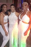 This jumpsuit is gorgeous. I wore it to a party, and received so many compliments. The pictures do the jumpsuit no justice. I got the bottom hemmed, because I wanted to show my heels. - Cheasa C.
