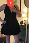 Fun, flirty, heavy material. Took me a min to understand how the straps went haha but I love it!! - Jessica W.