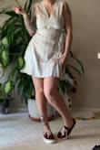 I was a little skeptical because this isn't usually my style, I thought it might be a little on the "mature" side. It's absolutely adorable. I keep it casual and totally my style by wearing my vans. Will look so cute with a cardigan at night. The back is a little baggy but I can live with it - Michelle D.