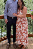Absolutely LOVED this dress. It fit perfectly-sooo comfortable and the slit hit at the perfect height. Love the length as well! The color and pattern look great in person. - Kyra C.