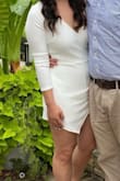 Loved this dress and wore for my bridal shower! It was a little tight but loved it. - Elise S.