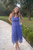 I ordered a Large and was a bit nervous about the fit but with the adjustable straps it fit beautifully and I could still wear a strapless bra. The length was great since I'm on the taller side I do have trouble sometimes finding good lengths. Color was gorgeous and loved the contrast with the lace and slip. - Kaysha W.
