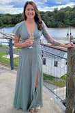 Love this dress, absolutely beautiful. I'm 5'10 and the XS was the perfect length. Excellent wedding guest dress! - Stephanie S.