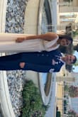 Was a bit long for me and I had to have it shortened by an inch or two. The dress was super comfortable and great quality. The straps have a rubber on the inside to prevent them from sliding off - Monique S.
