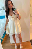 Loved this dress. Super light weight and girly. Wore it in Cali while visiting my man and he fell in love with it. - Brandi C.