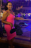 I usually order a size Large and the site and reviews suggested I stick to that size. I should've ordered a medium. The dress does have a little stretch to it which means it would've been more fitted but still comfortable with breathing/eating room. The straps were loose, and my chest area as well. I wore a strapless bra.

The color is vibrant and was perfect for my 35th birthday dinner this weekend in Atlantic City. A friend even asked to borrow it.

I plan to have the dress tailored to a mini, since I don't reuse dresses that I wear for major events. But, turned into a mini I can dress it down, and reuse it for another event since it'll be "new" - Cindia G.