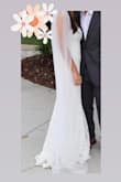 Love this dress! Very flattering on and was perfect for an outdoor summer wedding. Since it fit snug, I had help to get it on. I am usually an XS but this would not have fit if I had worn a padded bra so I wore an adhesive nude bra instead. A size small would have been loose and long for me and I did not have time to exchange. It fit comfortably and I did not have to worry about it sliding down. I am 4'11 and I wore ~5 inch heels. Only real problem was that lots of twigs and leaves got on the dress since it was long on me, and it ruined the material on the bottom of the dress when I pulled them off. I received many compliments wearing this and I would recommend this dress! - Erika R.
