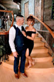 There was no need to wear a bra, the dress material is very thick. It stays put and fits nicely. It looks very classy. I got many compliments. - Roselyn L.