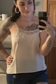 So simple but so cute! Fits great & is comfy. A little sheer but it doesn't bother me - Zoe R.