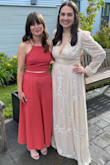 Bought these pants and the matching top for my Sister in law's rehearsal dinner and got so many compliments. - Elise L.