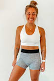 I was hesitant about purchasing these shorts but have heard great reviews about Free People. Greatest purchase! They are snug enough but don't squeeze the crap out of your legs and waist! Highly recommend! Will be ordering different colors! - Alexandria K.