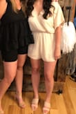 This romper is so cute! I wore it on my bachelorette party and everyone loved it. It's definitely a little loose fitting but it's so comfortable. - Samantha P.