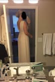 Love this on! I am going to use it for my engagement photos. It would also be a gorgeous elopement dress! It is long on me and a little too loose around the bust, so I'm going to have to have it altered. - Lauren K.