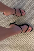 I normally wear size 8 but at Lulus, I'm 7.5. These heels are so sexy and elegant. I feel really confident wearing them. I love them! They are very comfortable. I get so many compliments when I wear them. If you're having doubts about whether to buy them, I hope my review will convince you that you'll be very happy with them! - Rachel T.