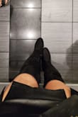 Wore these in Vegas for my Bachelorette. They were actually very comfortable! Lasted all day in them. They fit just right on the thigh. - Erika R.