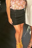 I ordered a size 6, normally I order a 2/4 but this brand seems to run on the smaller side. I loved it! dressed it up with a cute top and heels, but plan to wear it with oversized sweaters for fall! - Nicole S.