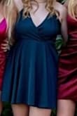 Terrific dress for Homecoming for my daughter. Loved that the straps were adjustable & the waist had the ability to be tied in too, no tailoring needed. We ordered a size m. Such a beautiful color on & she received many compliments on it. Only complaint I would have is it came in an envelope shipping packet & was extremely wrinkled. - Rae S.