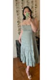 The review won't let me add my actual bra size, which is 34G, but this dress is great for me! It's light, airy, elegant, and super cute! I adore it, and it flatters my large chest. - Sabrina P.