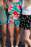This open back and long sleeve romper is stunning. The shorts are the perfect length, not too short. The top is a bit billowy so if you have a larger chest it may fit a little awkward. Must wear sticky bra as the back is low and open. Definitely a unique little piece. Great for a fancy brunch! - Lauren R.