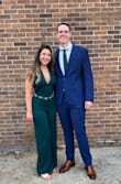 Wore this for a wedding and received a lot of compliments, I did have to get it hemmed, I'm 5'5" and wore 3 inch heels for the event. The seamstress noticed that one pant leg was longer than the other. But NBD. I used tape to keep the girls up and had no issues. Great outfit! - Natalie B.