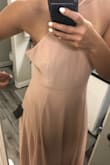 This dress runs way too big. I measured exactly for a medium based on the size chart and it was way too big so I ended up with a small. And I should not be a small. - Jane H.