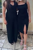 Loved the dress and the fit on the body!! The straps were about ~3-4 inches too long (would be fine if you had a larger bust but I am an A cup) so I had to sew flaps tighter!! - Bailey M.