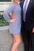 I love this dress! It's a little tight so if you are someone who likes to feel more covered on their behind then I would size up! I ordered a small and a medium and chose the small over the medium only because I was going to be at a non-family friendly wedding aka no judgmental older relatives lol - Abbigale W.