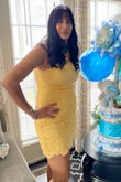 This dress is very well made and fits true to size. The dress is fully lined and very comfortable. I bought this in yellow and it's beautiful in person! Thinking about getting another color! - Aarti S.