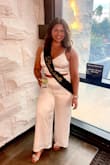 Wore this during my bachelorette and LOVED it. It was very long and had to get it shortened. Otherwise it was perfect! - Lori H.