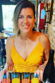 In love with this dress. Would be perfect for a beach vacation, and when I wear it I feel like that's where I should be. I received a ton of compliments on it. (Sorry its not the best quality photos of the dress, in my defense it was my birthday and lots of free drinks were involved prior to taking photos....rookie mistake). - Heather D.