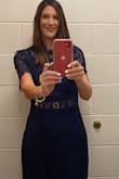 This dress was beautiful! Super comfy and elegant. It was a little loose in back but was still perfect. - Nina S.