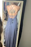Wore this for a wedding - I love that the back is adjustable so it fit nice and tight! I love the slit - Hannah M.