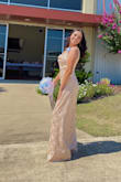 This dress was prefect for my event and I got so many compliments on it! Just be aware that it is more blush than gold champagne like the picture shows! - Jonathan G.