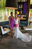 The fit was good! I could've gone with the small but returned it because it made the chest too revealing. Gorgeous dress, perfect for a wedding. - Megan W.