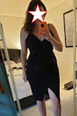 I ordered an extra large and a large. The extra large was returned...it hung on me like a garbage bag, so I was doubtful the large would fit but it looks fantastic! I am very self-conscious of my stomach area after having two kids. And I have a bit of a booty. The fabric on the stomach area is very flattering and disguises any issues there. I hate how I look in dresses usually and I think I look pretty good in this one. The model is stick thin so I was like there is no way.....I have large hips, a relatively small chest, and big butt. It's so forgiving and comfortable. I'm in love with this and can't wait to wear it this weekend. I love Lulus!!! - Jessica W.