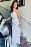 This dress is spectacular! I wasn't 100% sold based on the pictures online but it is even more beautiful in person. If you want to feel like  the most beautiful, sparkly version of yourself, you found the right dress. I got compliments all night! - Kate K.