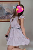 This dress is just gorgeous! Initially bought it with the idea to wear it around the house on super hot days but it is so cute that I also plan on wearing it out. The fabric feels lovely and lightweight and the length is ideal especially as being tall, most dresses and skirts are way too short but this is not toooo high above the knee without looking frumpy. I will say the tiers make the dress really come out quite a bit but I love that look and I tried it on with a belt which looked so cute as well! I recommend going with your bust size. - Alexandra D.